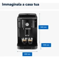 De'Longhi Perfetto Magnifica S ECAM11.112.B, Macchina Da Caffè Automatica Per Espresso E Cappuccino, Caffè In Grani O In Polvere, Con Tasti A Selezione Diretta, Spegnimento Automatico, MODELLO 2023 11 De'Longhi Perfetto Magnifica S ECAM11.112.B, Macchina Da Caffè Automatica Per Espresso E Cappuccino, Caffè In Grani O In Polvere, Con Tasti A Selezione Diretta, Spegnimento Automatico, MODELLO 2023 -Piccoli Elettrodomestici Negozio 95811487 5