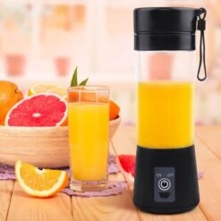 Mixer Smoothie Maker Spremiagrumi Portatile: 380 Ml, Frullatore Personale Con 6 Coltelli In Acciaio Inox, Portatile, Senza BPA, Con Bicchiere Di Miscelazione USB Per Frullati E Succhi Di Frutta -Piccoli Elettrodomestici Negozio 95814625 4