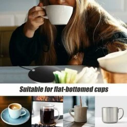 Scaldatazze LITZEE, Scaldatazze, Scaldatazze USB, Scaldatazze Da Tavolo Portatile, Per Scaldatazze Per Cacao, Tè, Latte, Bevande, Per Regali Di Caffè. Platino E Argento 9 Scaldatazze LITZEE, Scaldatazze, Scaldatazze USB, Scaldatazze Da Tavolo Portatile, Per Scaldatazze Per Cacao, Tè, Latte, Bevande, Per Regali Di Caffè. Platino E Argento -Piccoli Elettrodomestici Negozio 96299360 3