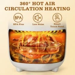 Taylor Swoden Ava - Friggitrice Ad Aria Senza Olio, Friggitrice Ad Aria Tecnologica Compatta 3L, 1300W, 8 Menu Preimpostati, Display LED, Cestello Con Rivestimento Antiaderente, Bianco Sporco 10 Taylor Swoden Ava - Friggitrice Ad Aria Senza Olio, Friggitrice Ad Aria Tecnologica Compatta 3L, 1300W, 8 Menu Preimpostati, Display LED, Cestello Con Rivestimento Antiaderente, Bianco Sporco -Piccoli Elettrodomestici Negozio 96455617 4