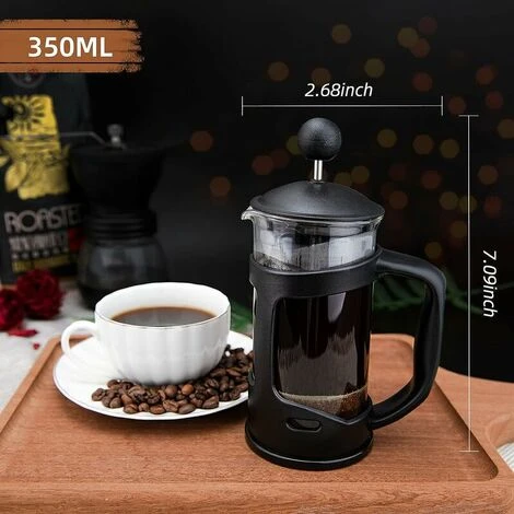 Pressa ITancese Da 2 Tazze, Pressa ITancese, Perfetta Per Gli Amanti Del Caffè, Caffè Mattutino, Caffettiera Dal Sapore Massimo Con Filtro In Acciaio Inossidabile, 12 Once / 350 Ml 5 Pressa ITancese Da 2 Tazze, Pressa ITancese, Perfetta Per Gli Amanti Del Caffè, Caffè Mattutino, Caffettiera Dal Sapore Massimo Con Filtro In Acciaio Inossidabile, 12 Once / 350 Ml - immagine 3