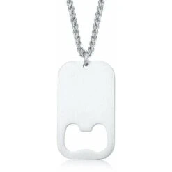 Collana Con Pendente A Cavatappi Da Birra In Acciaio Inossidabile Per Cavatappi Da Uomo, Kueatily