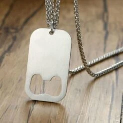Collana Con Pendente A Cavatappi Da Birra In Acciaio Inossidabile Per Cavatappi Da Uomo, Kueatily -Piccoli Elettrodomestici Negozio 98385444 3