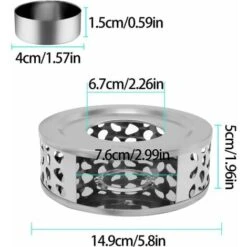 Scalda Teiera In Acciaio Inossidabile, Base Scalda Teiera Con Portacandele Rotondo Per Tè, Caffè, Isolamento Del Latte 9 Scalda Teiera In Acciaio Inossidabile, Base Scalda Teiera Con Portacandele Rotondo Per Tè, Caffè, Isolamento Del Latte -Piccoli Elettrodomestici Negozio 98703743 3