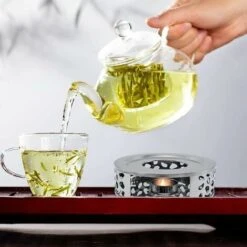 Scalda Teiera In Acciaio Inossidabile, Base Scalda Teiera Con Portacandele Rotondo Per Tè, Caffè, Isolamento Del Latte 10 Scalda Teiera In Acciaio Inossidabile, Base Scalda Teiera Con Portacandele Rotondo Per Tè, Caffè, Isolamento Del Latte -Piccoli Elettrodomestici Negozio 98703743 4
