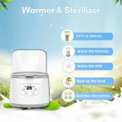 Scaldabiberon 4 In 1 Sterilizzatore A Vapore Per Biberon Scaldapappa Veloce Capacità Di 2 Biberon Temperatura Regolabile Con Display A LED Per Biberon, EU 400W -Piccoli Elettrodomestici Negozio 98707108 5