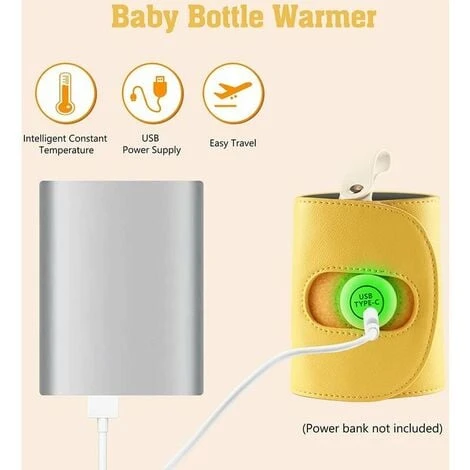 Scaldabiberon Da 1 Pz, Scaldabiberon USB Portatile Da Viaggio Termostato Per Riscaldamento Copertura Per La Cura Del Bambino (senza Biberon, Verde) 5 Scaldabiberon Da 1 Pz, Scaldabiberon USB Portatile Da Viaggio Termostato Per Riscaldamento Copertura Per La Cura Del Bambino (senza Biberon, Verde) - immagine 3