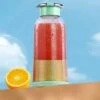 Frullatore Di Frutta Portatile, Spremiagrumi Portatile, Mini Frullatore USB Per Frullati, Frullati, Succhi Di Frutta, Frullatore Portatile 400 Ml 4 Lame Per Sport E Viaggi, Verde (solo Estrattore Di S
