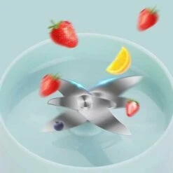 Frullatore Di Frutta Portatile, Spremiagrumi Portatile, Mini Frullatore USB Per Frullati, Frullati, Succhi Di Frutta, Frullatore Portatile 400 Ml 4 Lame Per Sport E Viaggi, Verde (solo Estrattore Di S -Piccoli Elettrodomestici Negozio 98717333 5