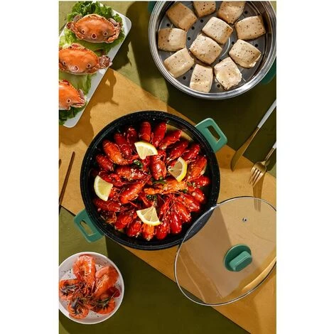 Pentola Elettrica Multifunzionale In Acciaio Inossidabile Pentola Elettrica Multifunzionale Pentola Elettrica Multifunzionale , Doppio Strato , Giallo 5 Pentola Elettrica Multifunzionale In Acciaio Inossidabile Pentola Elettrica Multifunzionale Pentola Elettrica Multifunzionale , Doppio Strato , Giallo - immagine 3