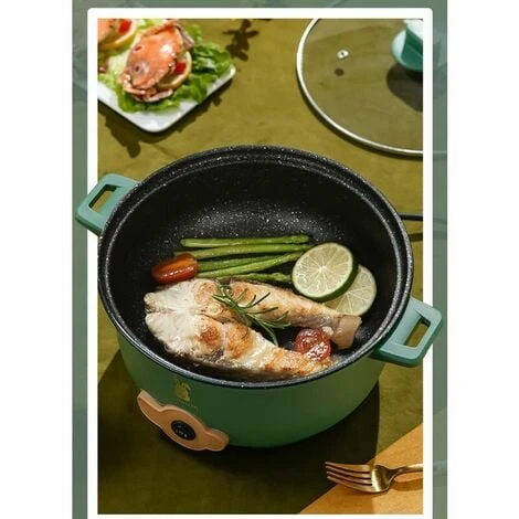 Pentola Elettrica Multifunzionale In Acciaio Inossidabile Pentola Elettrica Multifunzionale Pentola Elettrica Multifunzionale , Doppio Strato , Giallo 7 Pentola Elettrica Multifunzionale In Acciaio Inossidabile Pentola Elettrica Multifunzionale Pentola Elettrica Multifunzionale , Doppio Strato , Giallo - immagine 5