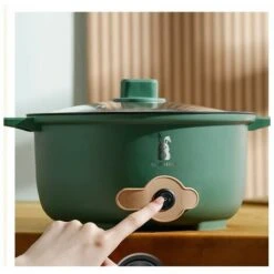 Pentola Elettrica Multifunzionale Pentola Elettrica Multifunzionale In Acciaio Inox Pentola Elettrica Multifunzionale, Verde 10 Pentola Elettrica Multifunzionale Pentola Elettrica Multifunzionale In Acciaio Inox Pentola Elettrica Multifunzionale, Verde -Piccoli Elettrodomestici Negozio 98718715 4