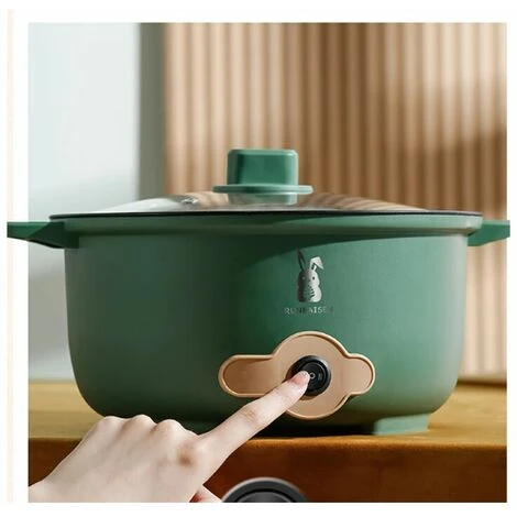 Pentola Elettrica Multifunzionale Pentola Elettrica Multifunzionale In Acciaio Inox Pentola Elettrica Multifunzionale, Verde 6 Pentola Elettrica Multifunzionale Pentola Elettrica Multifunzionale In Acciaio Inox Pentola Elettrica Multifunzionale, Verde - immagine 4