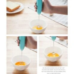 Frullino Per Uova Elettrico Portatile Frusta Per Latte Frullino Per Caffè Montalatte Per Latte Di Capra Blu -Piccoli Elettrodomestici Negozio 99326770 3