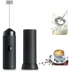 Montalatte Elettrico Portatile Con ITusta In Acciaio Inox Per Sbattere Uova Caffè/latte/cappuccino