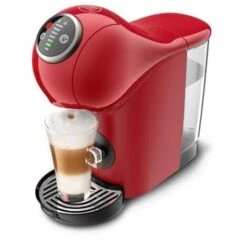 KRUPS Genio S Plus - Macchina Per Espresso BooFunction XL Bevande Calde E Fredde - Indicatore Di Decalcificazione - Rosso - YY4444FD