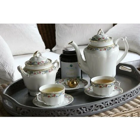 Teiera Tea Ball - Infusore Acciaio Inox (Oro) 6 Teiera Tea Ball - Infusore Acciaio Inox (Oro) - immagine 4